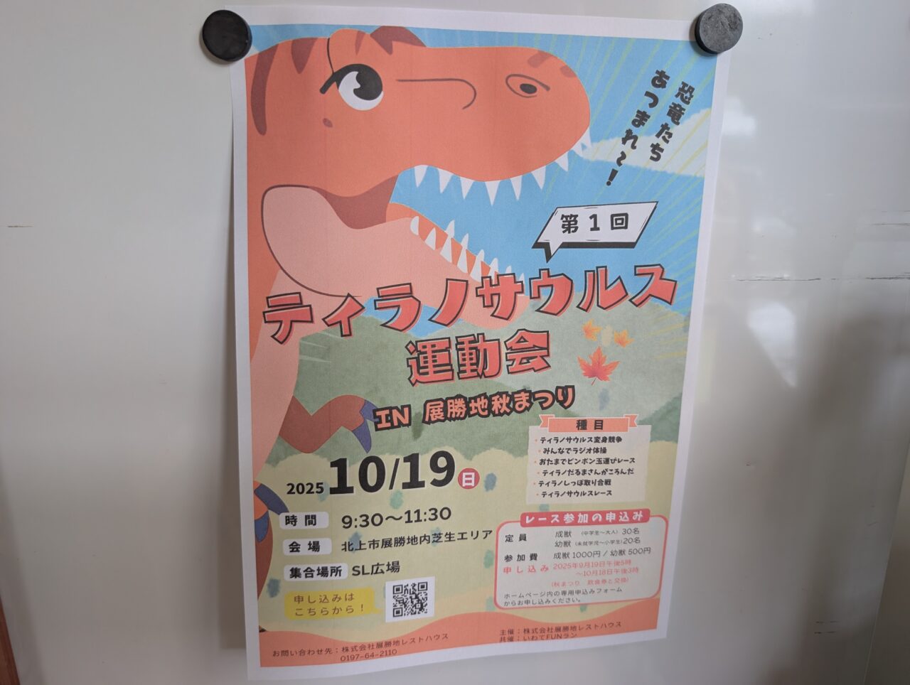 第1回ティラノサウルス運動会 in 展勝地秋まつり